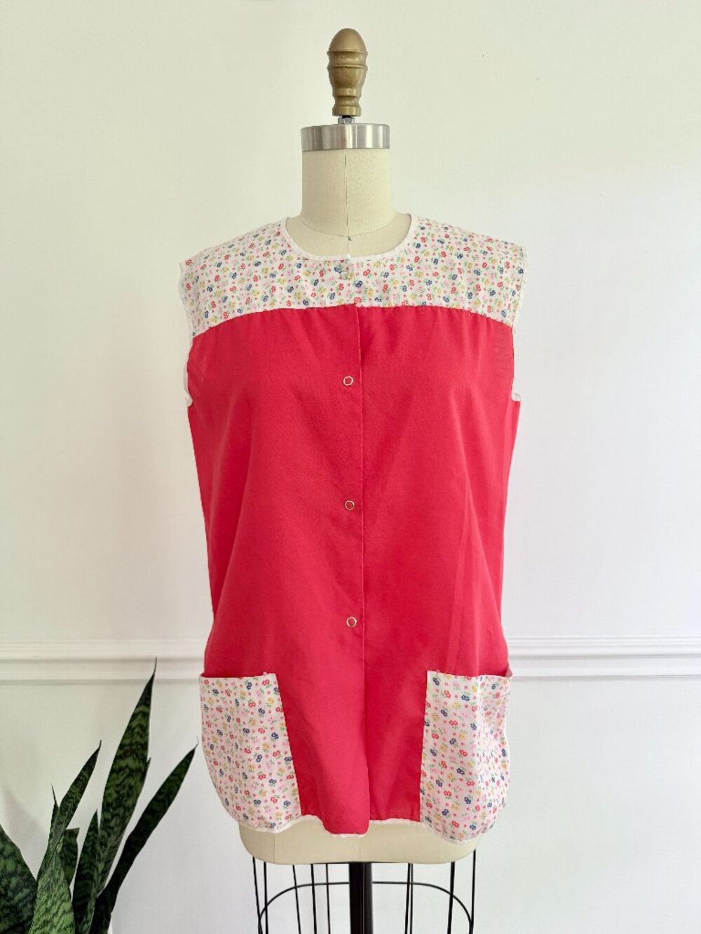 Vintage Sleeveless Smock | S